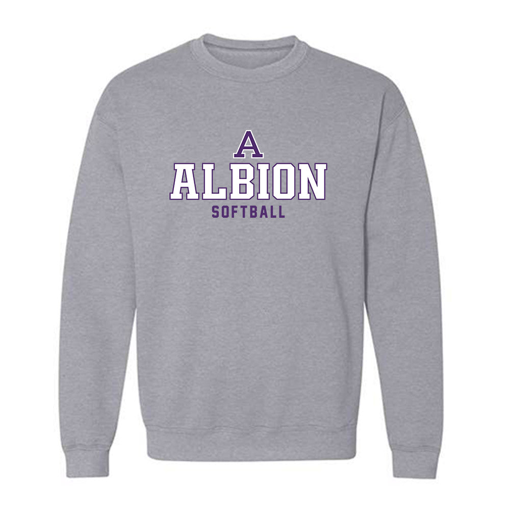 Albion - NCAA Softball : Avery Obetts - Classic Shersey Crewneck Sweatshirt-0