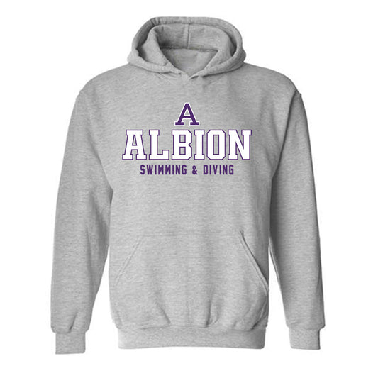 Albion - NCAA Men's Swimming & Diving : Cameron Thompson - Classic Shersey Hooded Sweatshirt-0