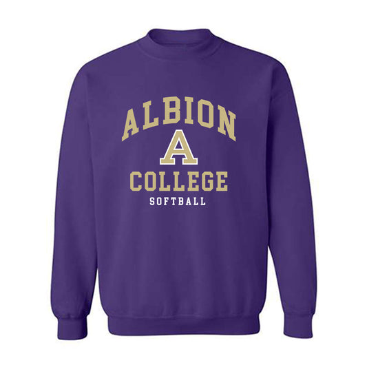Albion - NCAA Softball : Avery Obetts - Classic Shersey Crewneck Sweatshirt-0