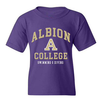 Albion - NCAA Men's Swimming & Diving : Cameron Thompson - Classic Shersey Youth T-Shirt-0