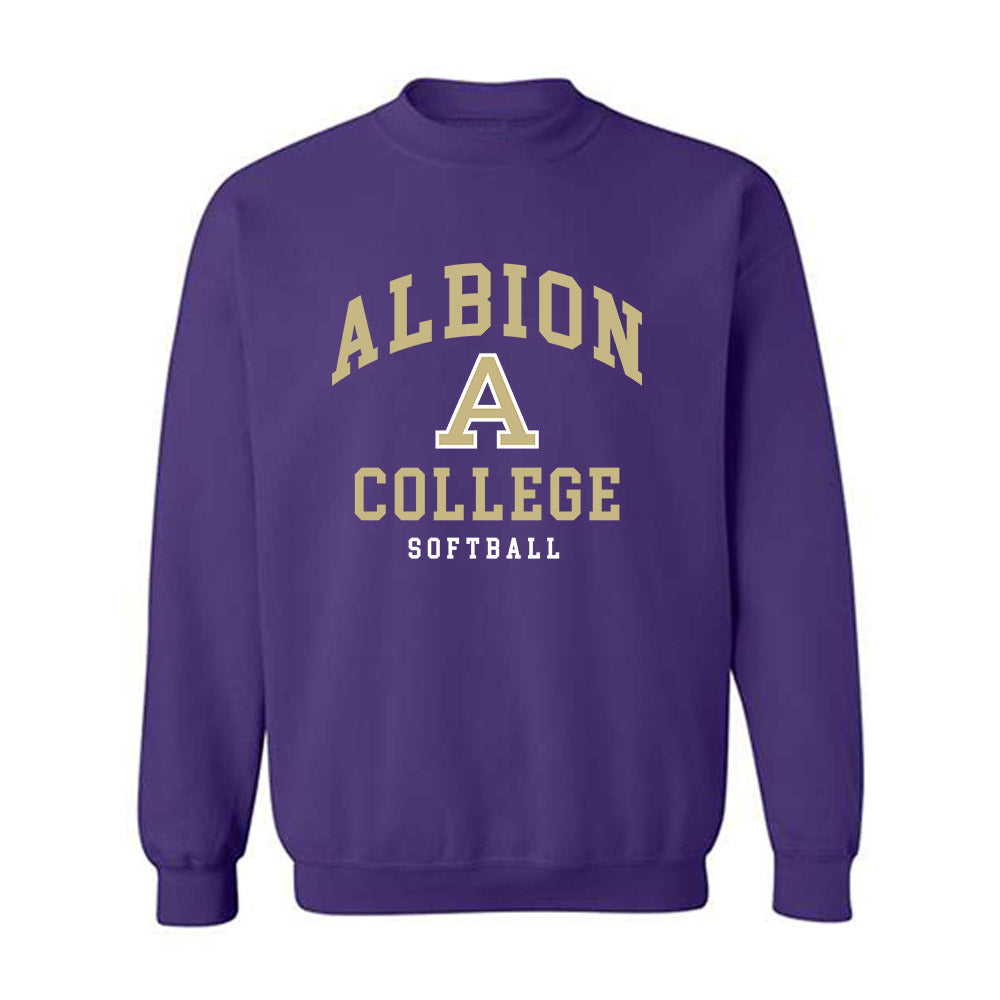 Albion - NCAA Softball : Avery Obetts - Classic Shersey Crewneck Sweatshirt-0