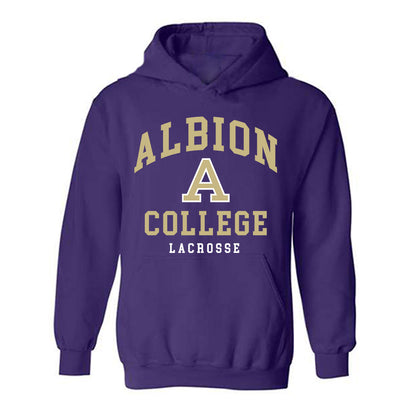 Albion - NCAA Men's Lacrosse : Matthew Compton - Classic Shersey Hooded Sweatshirt-0