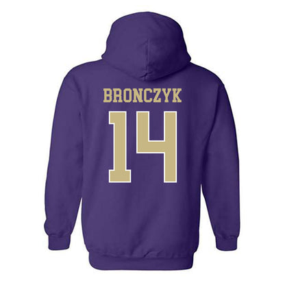 Albion - NCAA Baseball : Tyler Bronczyk - Classic Fashion Shersey Hooded Sweatshirt-1