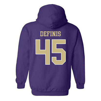 Albion - NCAA Baseball : Alex DeFinis - Classic Fashion Shersey Hooded Sweatshirt-1