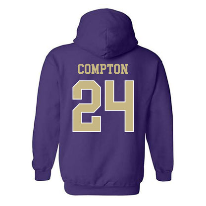 Albion - NCAA Men's Lacrosse : Matthew Compton - Classic Fashion Shersey Hooded Sweatshirt-1