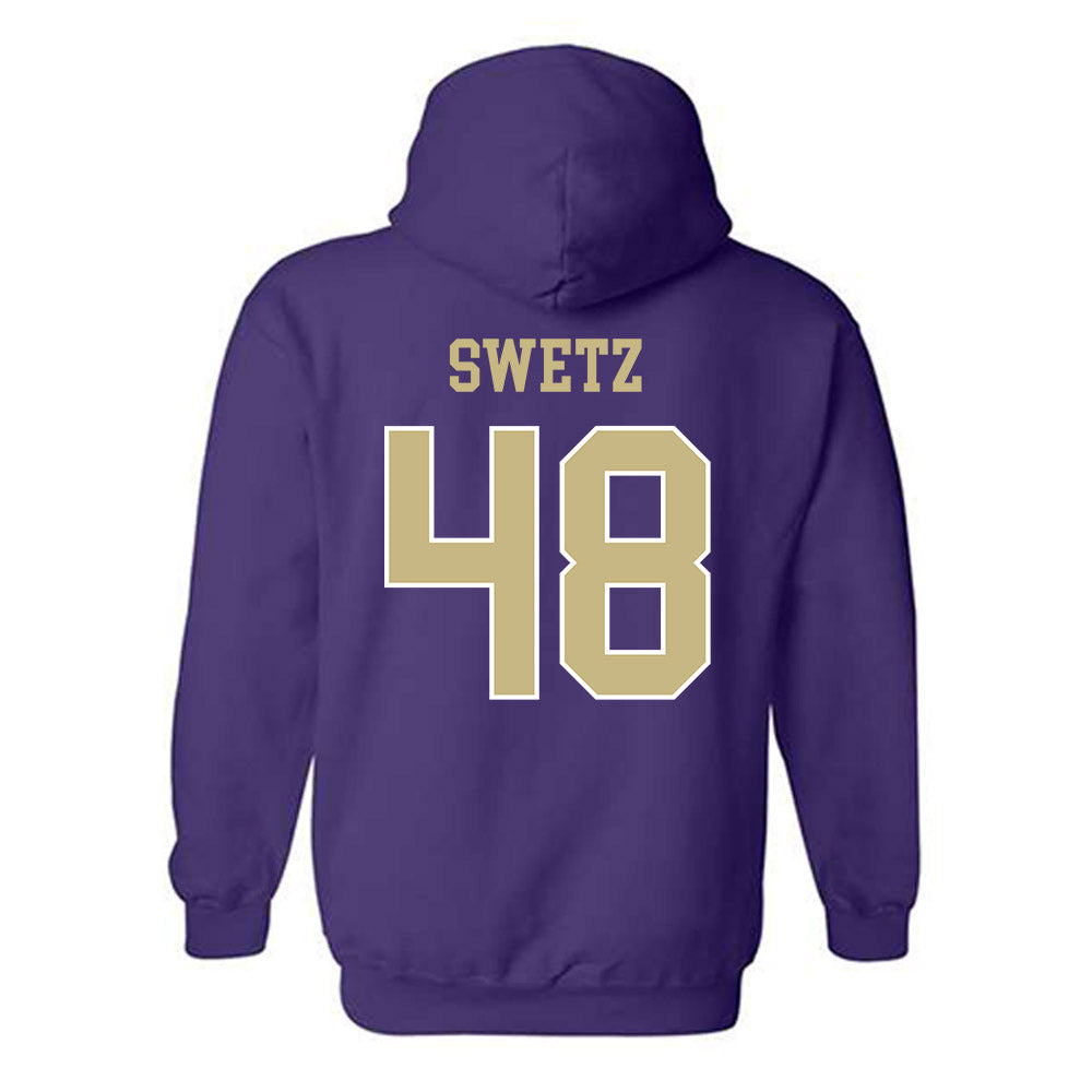 Albion - NCAA Football : Landen Swetz - Classic Fashion Shersey Hooded Sweatshirt-1