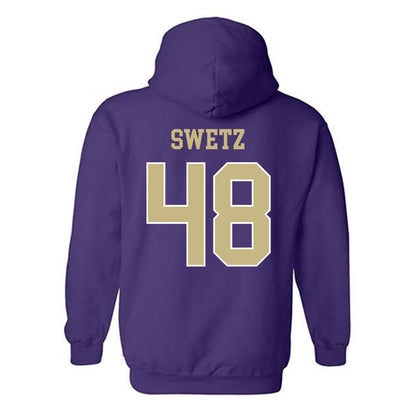 Albion - NCAA Football : Landen Swetz - Classic Fashion Shersey Hooded Sweatshirt-1