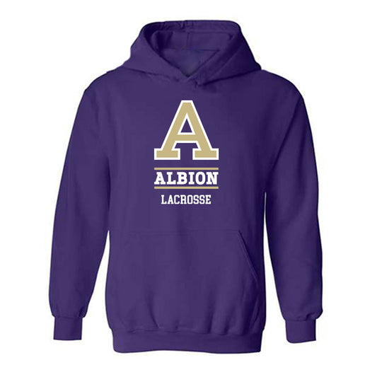 Albion - NCAA Men's Lacrosse : Matthew Compton - Classic Fashion Shersey Hooded Sweatshirt-0