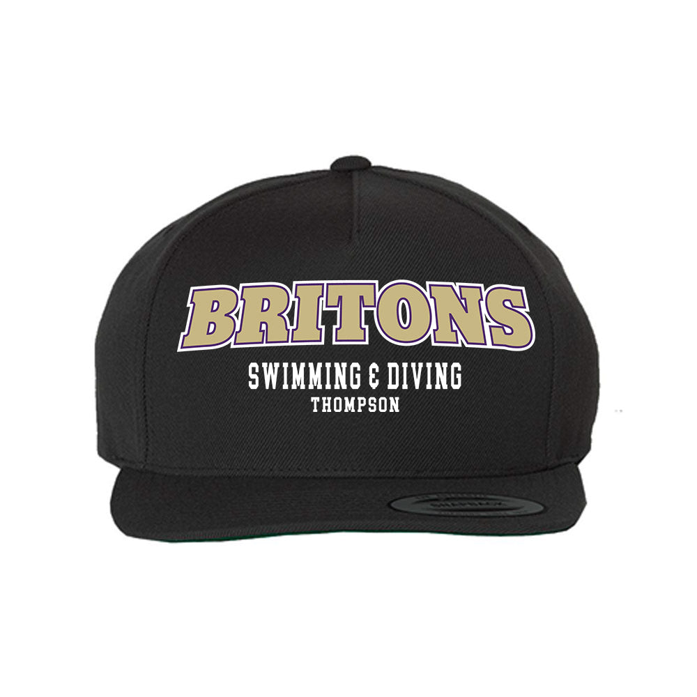 Albion - NCAA Men's Swimming & Diving : Cameron Thompson - Snapback Hat-0