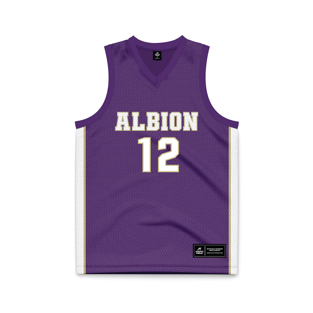Albion - NCAA Women's Basketball : Anyieth Nhial - Purple Basketball Jersey-0