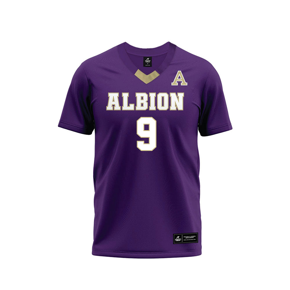 Albion - NCAA Football : LeAndre Barnes - Purple Football Jersey-0