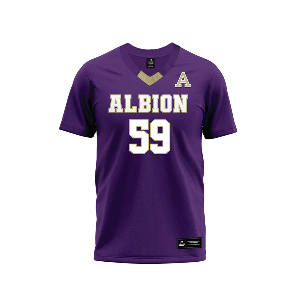 Albion - NCAA Football : Eli Ziska - Purple Football Jersey-0