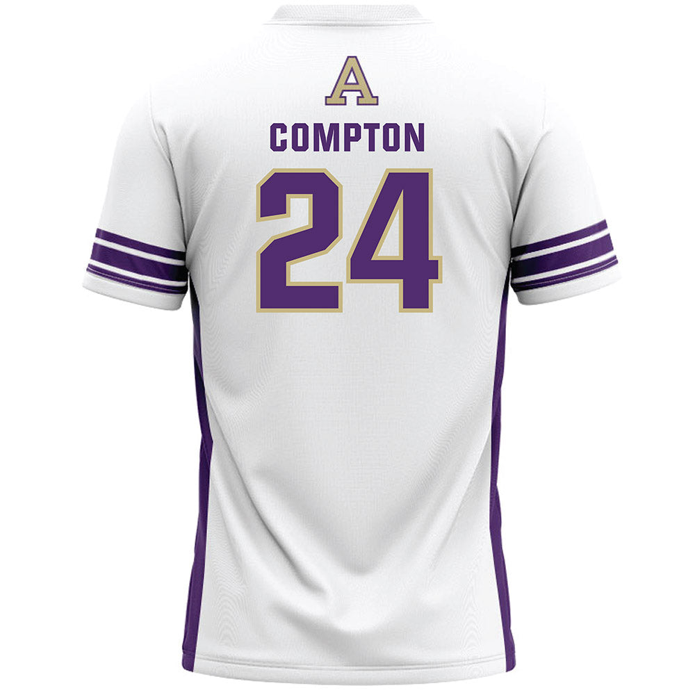 Albion - NCAA Men's Lacrosse : Matthew Compton - White Lacrosse Jersey-1