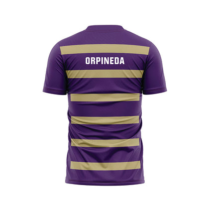 Albion - NCAA Men's Soccer : Christian Orpineda - Purple Soccer Jersey-1