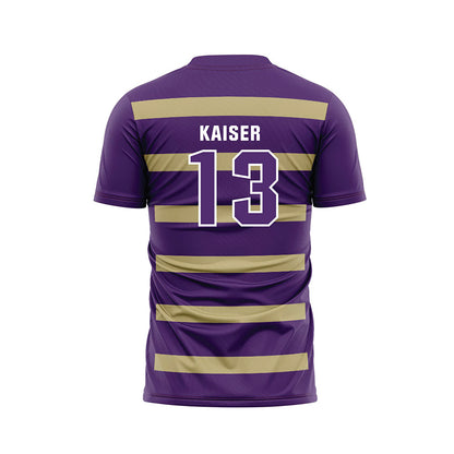 Albion - NCAA Men's Soccer : Diego Kaiser - Purple Soccer Jersey-1