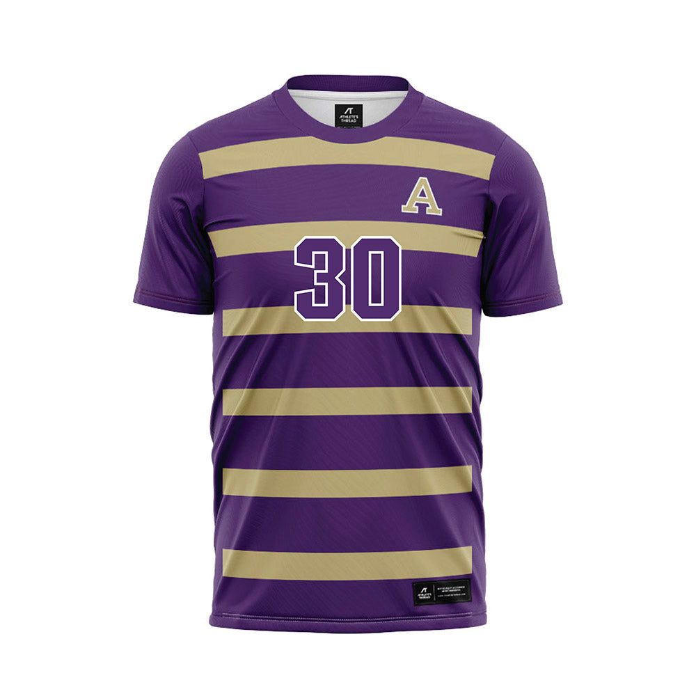 Albion - NCAA Men's Soccer : Otto Baltbardis - Purple Soccer Jersey-0