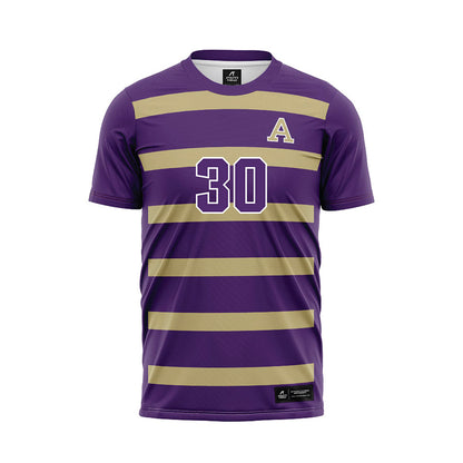Albion - NCAA Men's Soccer : Otto Baltbardis - Purple Soccer Jersey-0