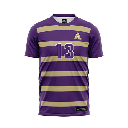 Albion - NCAA Men's Soccer : Diego Kaiser - Purple Soccer Jersey-0