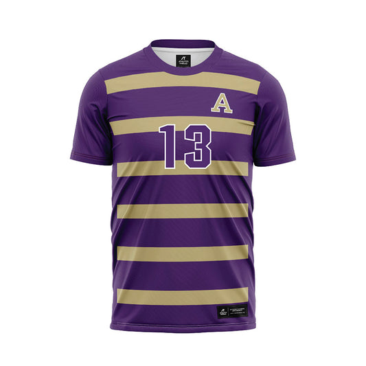 Albion - NCAA Men's Soccer : Diego Kaiser - Purple Soccer Jersey-0
