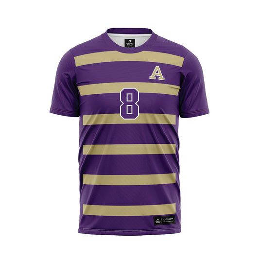 Albion - NCAA Men's Soccer : Ryan Anderson - Purple Soccer Jersey-0