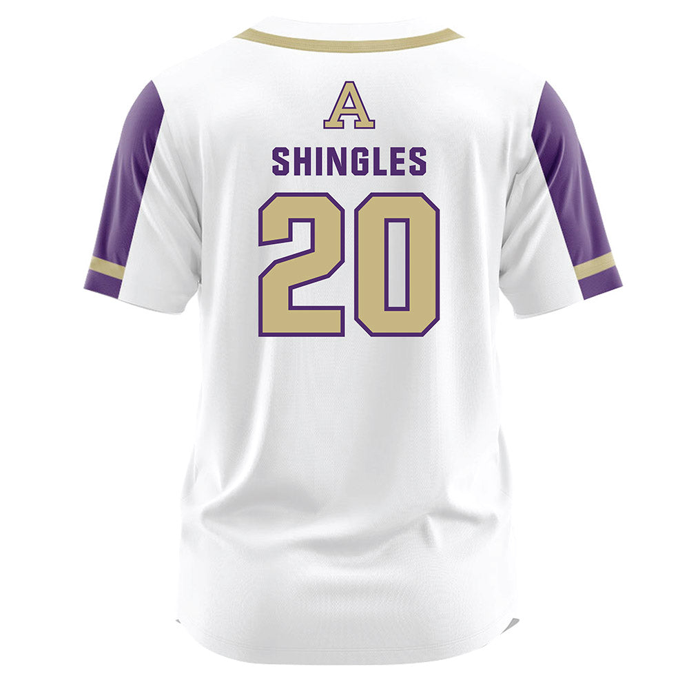 Albion - NCAA Softball : Sophia Shingles - White Jersey-1
