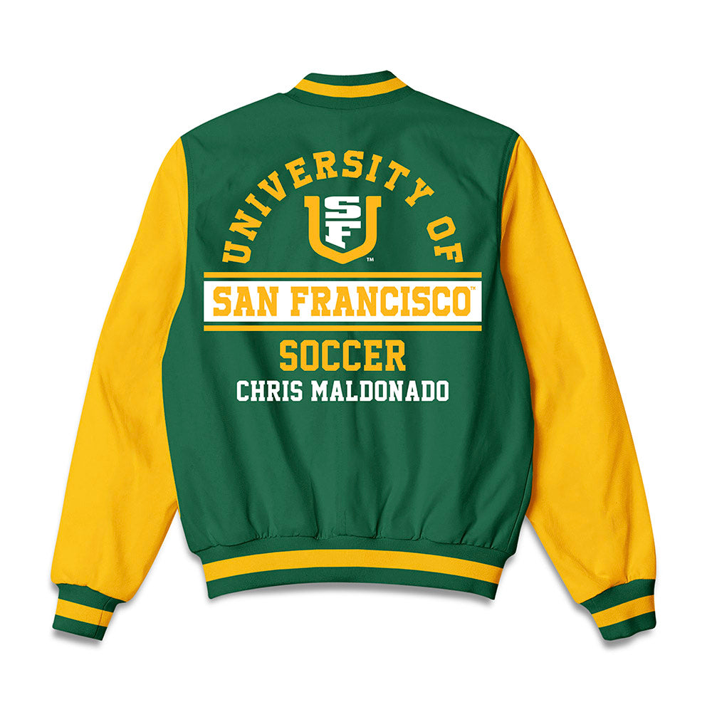 USFCA - NCAA Men's Soccer : Chris Maldonado - Bomber Jacket-1