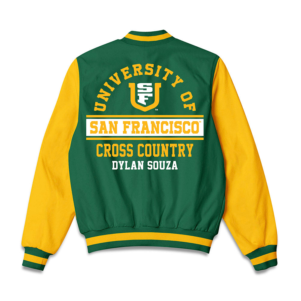 USFCA - NCAA Men's Cross Country : Dylan Souza - Bomber Jacket-1