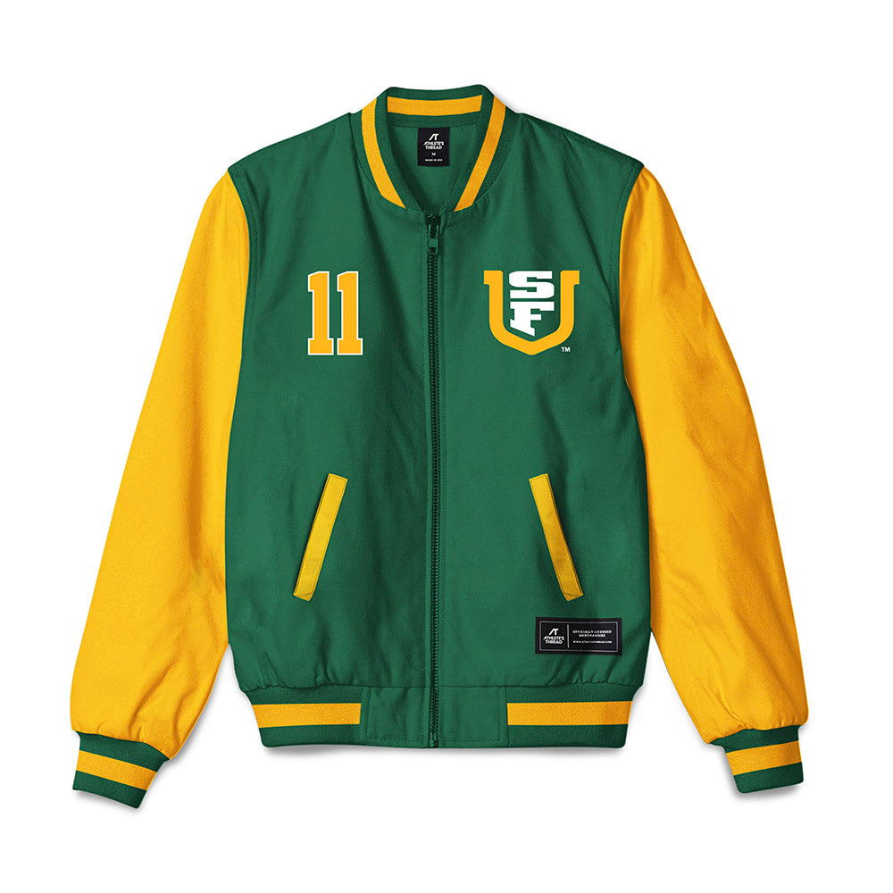 USFCA - NCAA Baseball : Tyler Harries - Bomber Jacket-0
