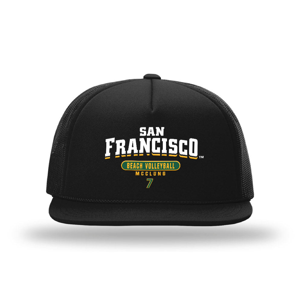USFCA - NCAA Beach Volleyball : Scarlett McClung - Foamie Trucker Cap-0