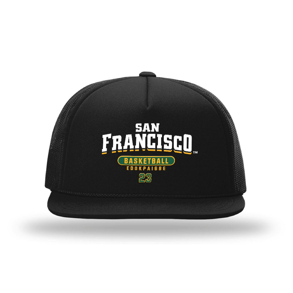 USFCA - NCAA Women's Basketball : Candy Edokpaigbe - Foamie Trucker Cap-0