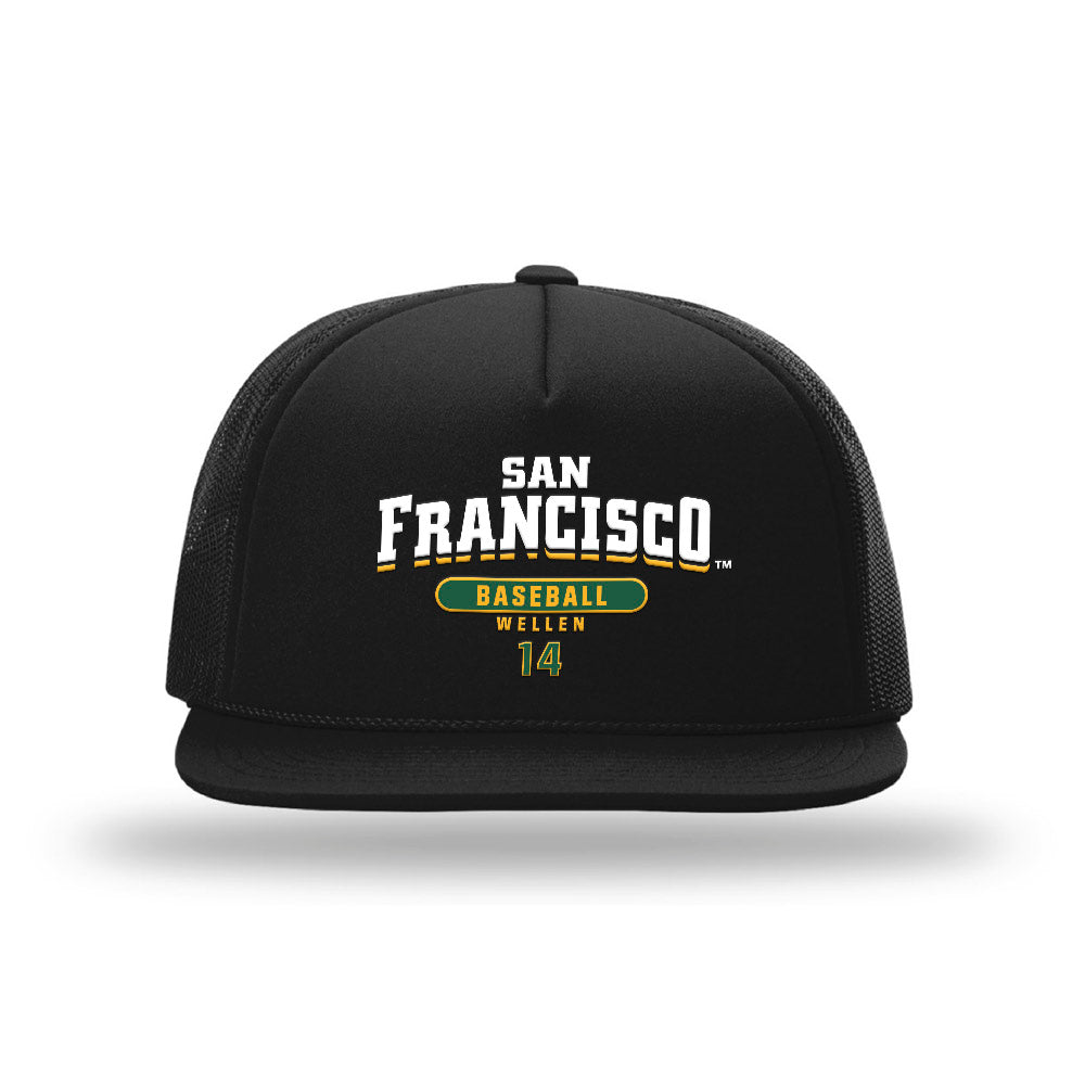 USFCA - NCAA Baseball : Braden Wellen - Foamie Trucker Cap-0