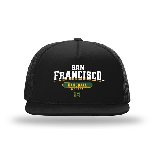 USFCA - NCAA Baseball : Braden Wellen - Foamie Trucker Cap-0