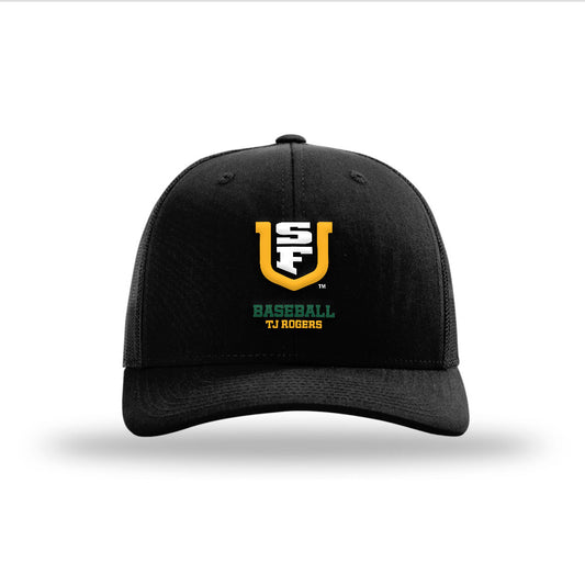 USFCA - NCAA Baseball : TJ Rogers - Snapback Trucker Hat-0
