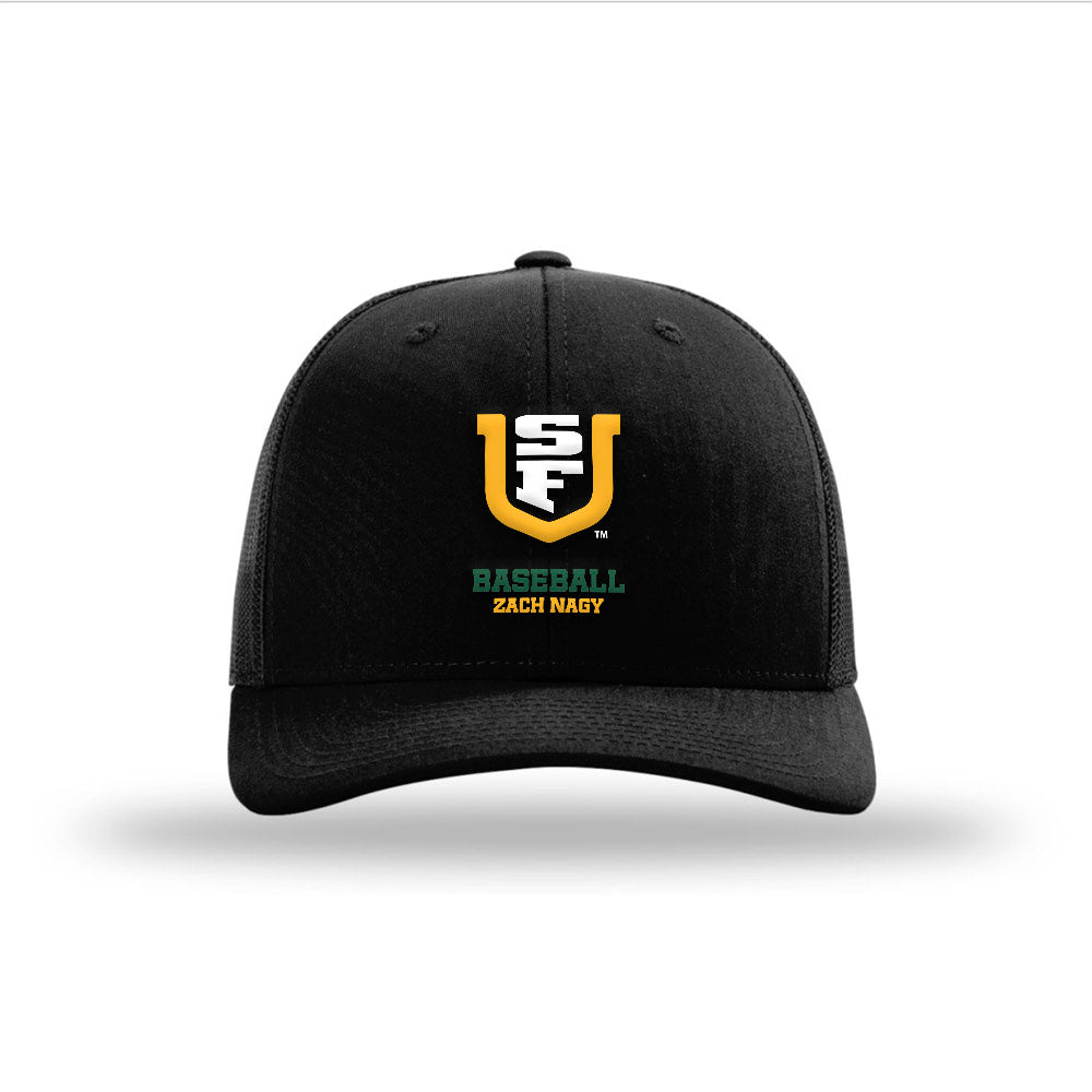 USFCA - NCAA Baseball : Zach Nagy - Snapback Trucker Hat-0