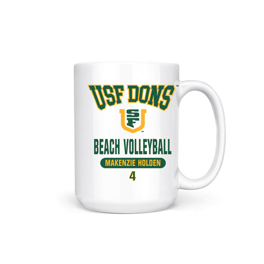 USFCA - NCAA Beach Volleyball : Makenzie Holden - Coffee Mug-0