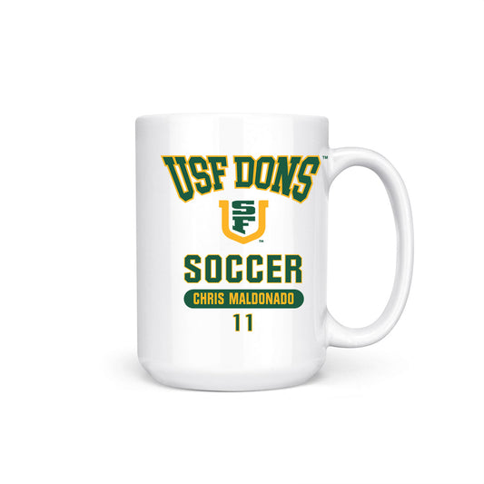 USFCA - NCAA Men's Soccer : Chris Maldonado - Coffee Mug-0