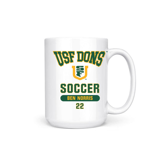 USFCA - NCAA Men's Soccer : Ben Norris - Coffee Mug-0
