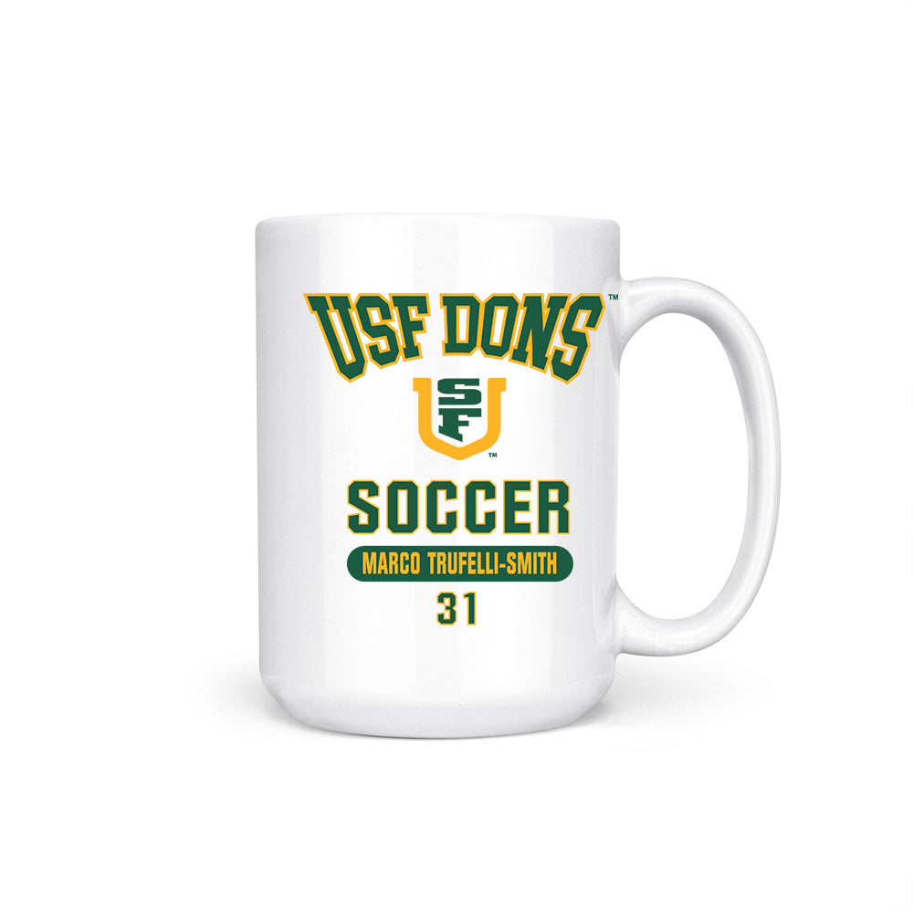 USFCA - NCAA Men's Soccer : Marco Trufelli-Smith - Coffee Mug-0