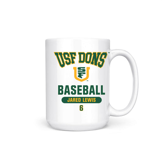 USFCA - NCAA Baseball : Jared Lewis - Coffee Mug-0