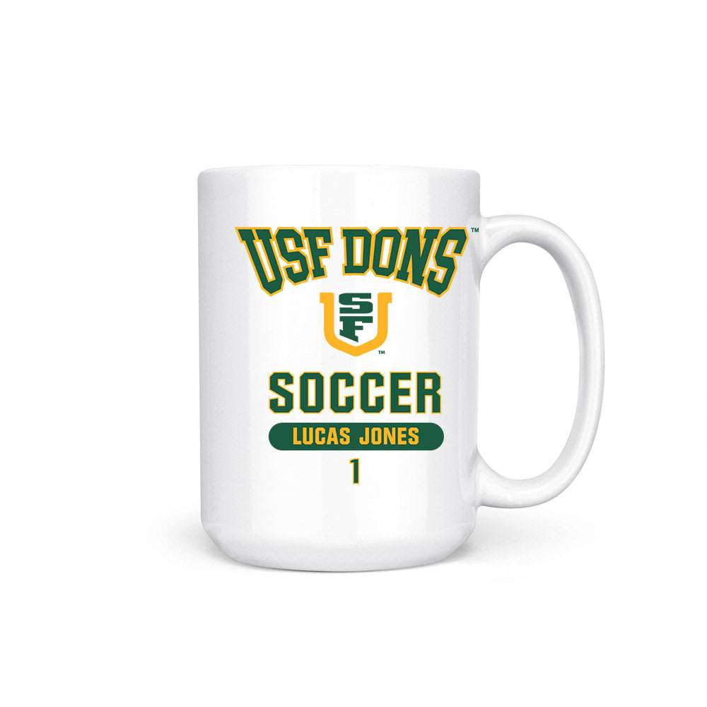 USFCA - NCAA Men's Soccer : Lucas Jones - Coffee Mug-0