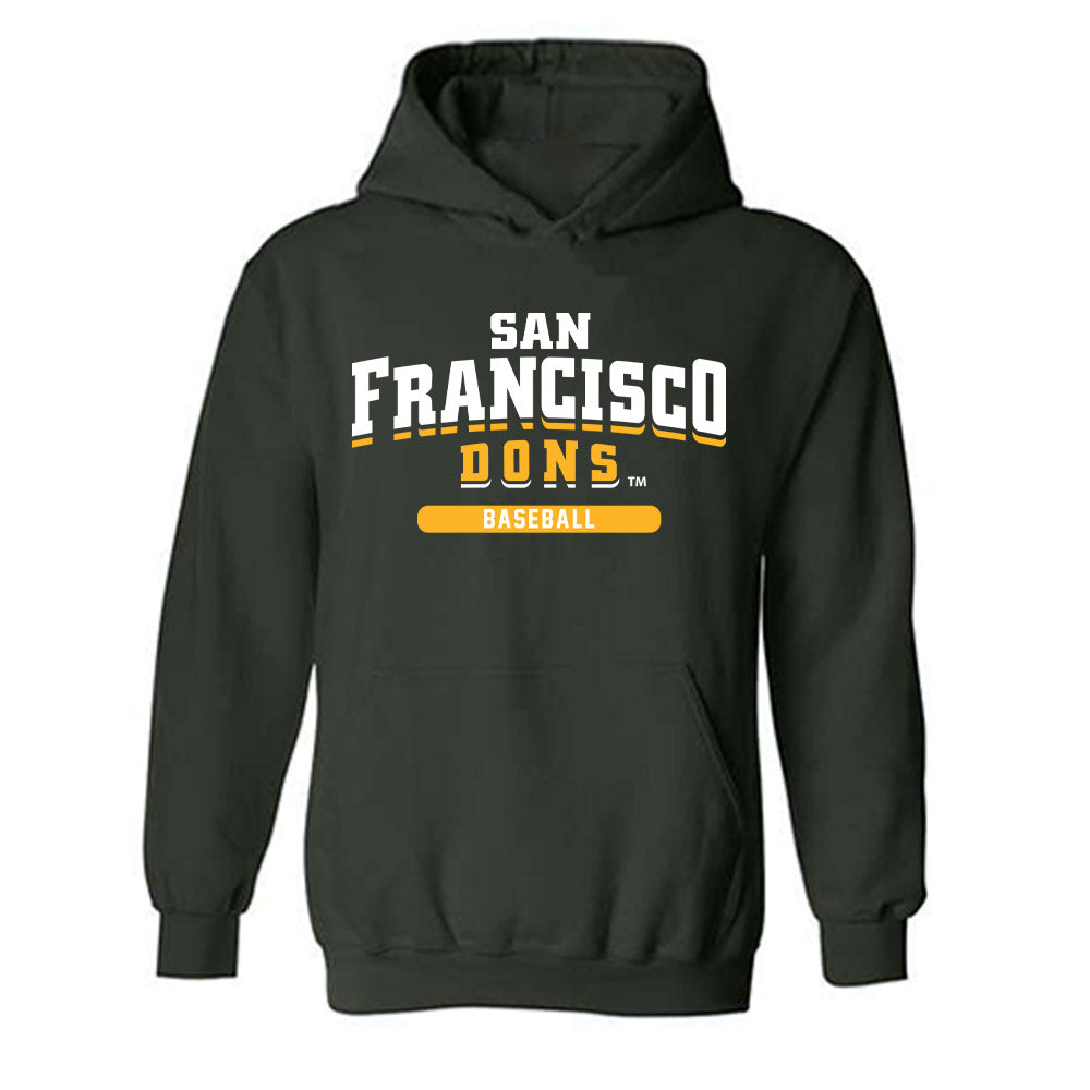 USFCA - NCAA Baseball : Braden Wellen - Classic Shersey Hooded Sweatshirt-0