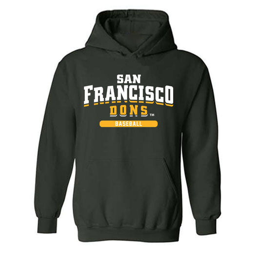 USFCA - NCAA Baseball : Alan Gonzalez - Classic Shersey Hooded Sweatshirt-0