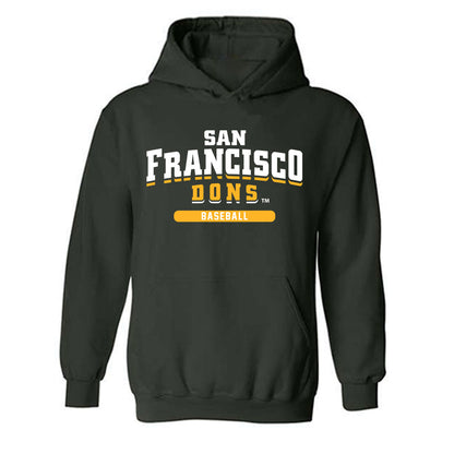 USFCA - NCAA Baseball : Jordan Lewis - Classic Shersey Hooded Sweatshirt-0
