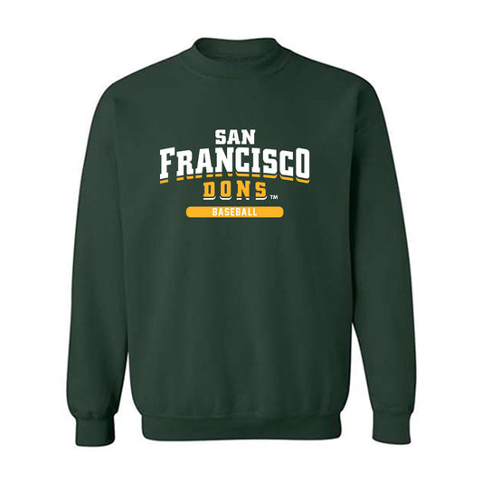 USFCA - NCAA Baseball : Adrian Valdez - Classic Shersey Crewneck Sweatshirt-0