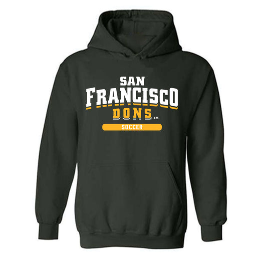 USFCA - NCAA Men's Soccer : Rayden Daijo - Classic Shersey Hooded Sweatshirt-0