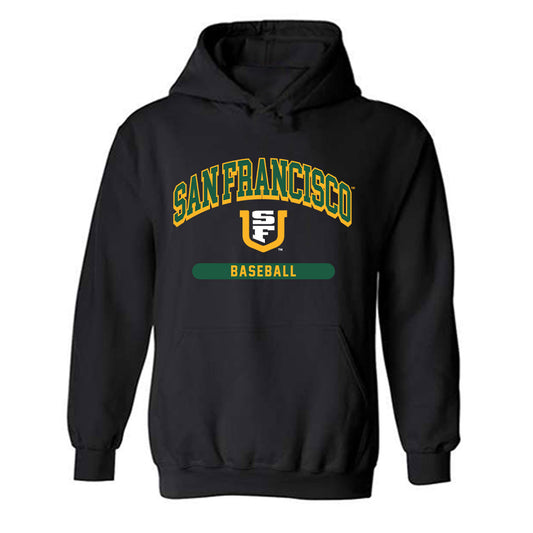USFCA - NCAA Baseball : Jackson Thielen - Classic Shersey Hooded Sweatshirt-0