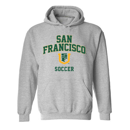 USFCA - NCAA Men's Soccer : David Raphael - Classic Shersey Hooded Sweatshirt-0