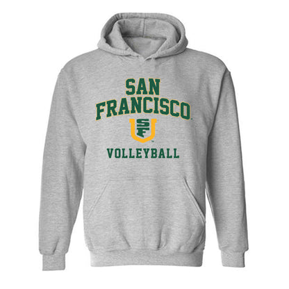 USFCA - NCAA Women's Volleyball : Madison McPherson - Classic Shersey Hooded Sweatshirt-0