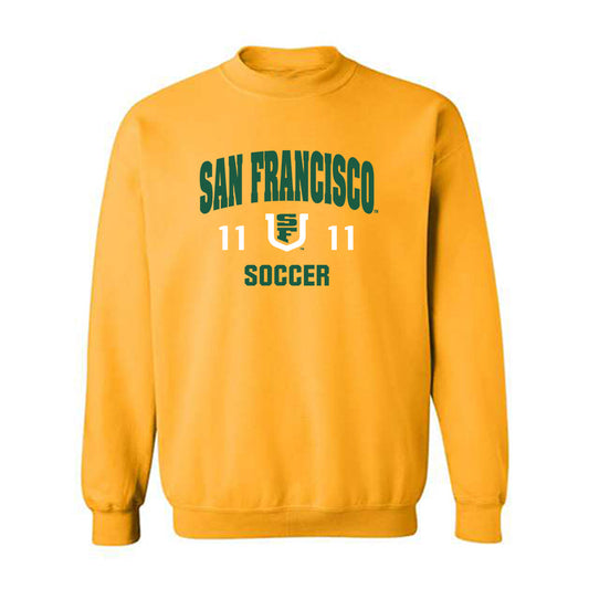 USFCA - NCAA Men's Soccer : Chris Maldonado - Classic Shersey Crewneck Sweatshirt-0