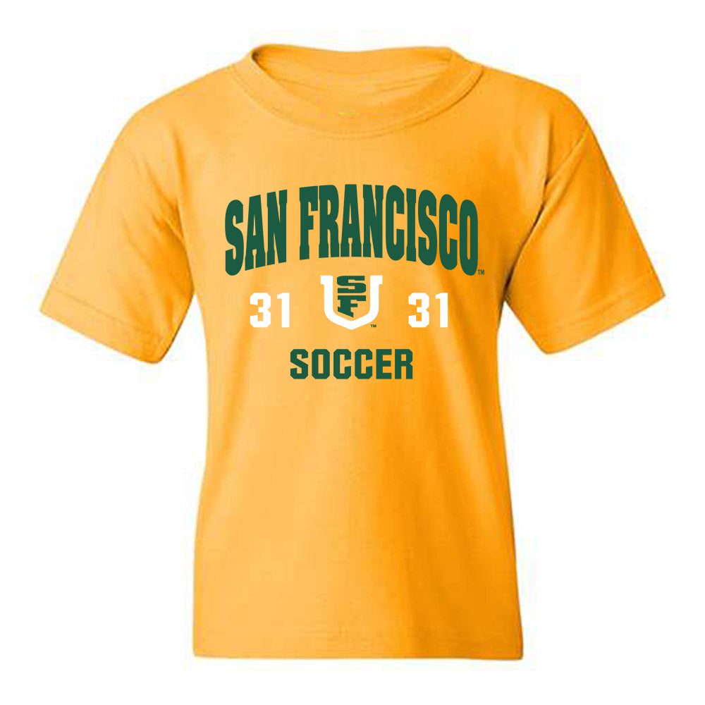USFCA - NCAA Men's Soccer : Marco Trufelli-Smith - Classic Shersey Youth T-Shirt-0